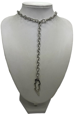 Collar Eslabón Grueso con Rayo