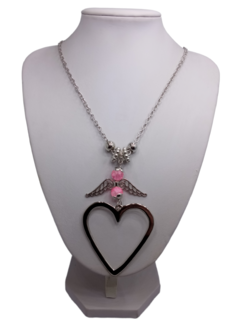 Collar Largo con Alas y Corazón - comprar online