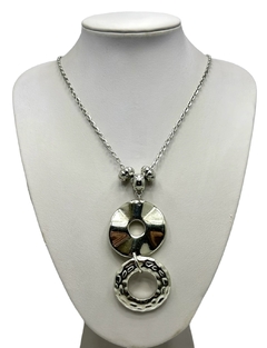 Collar Largo con Argolla Doble