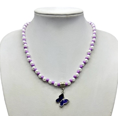 Collar Perlas con Mariposa - comprar online