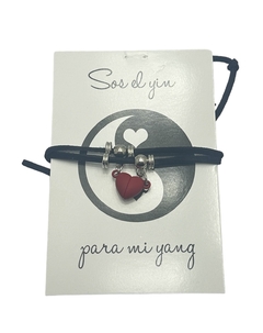 Pulsera Doble con Corazón Rojo - comprar online