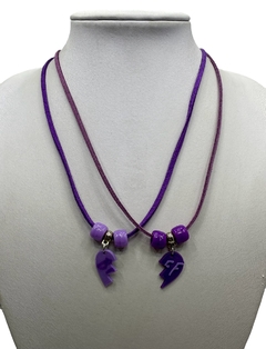 Collar Gamuza Amistad Doble de Colores - comprar online