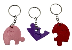 Llavero Triple Corazón Amistad - comprar online