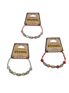 Pulsera Pelotas / Corazones Transparentes