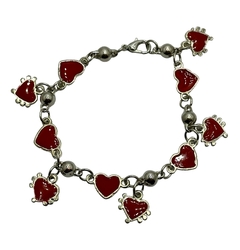 Pulsera Corazones Esmaltados en internet