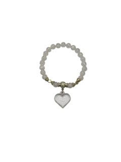 Pulsera Pelotas Cristal con Corazón