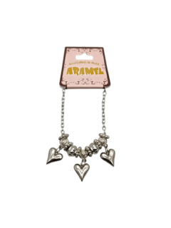 Pulsera con Corazones / Flores Colgantes en internet