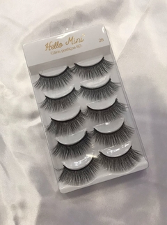 CARTELA DE CILIOS POSTIÇOS 5 PARES HELLO MINI