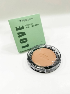 pó compacto matte vegano love max love