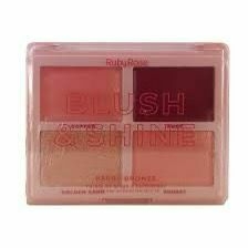 PALETA DE BLUSH E ILUMINADOR RUBY ROSE na internet