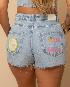 Imagem do SHORT JEANS GLITTER LIMÃO