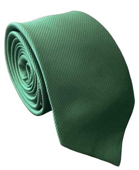 GRAVATA SEMI SLIM VERDE BANDEIRA - 7cm