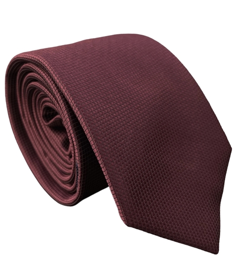 GRAVATA SLIM MARSALA ESCURO QUAD II- 7cm