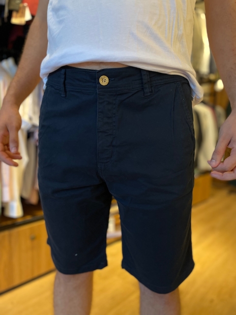 BERMUDA CLÁSSICA AZUL MARINHO - DOM LEANDRO