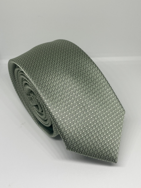 GRAVATA ITALIANA VERDE MAQUINETADA