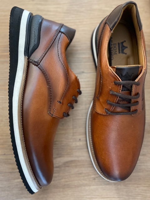 SAPATO CASUAL DUBLIN CONFORT CARAMELO - DOM LEANDRO