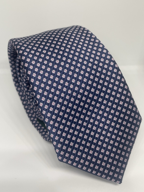 GRAVATA ITALIANA AZUL E LILÁS