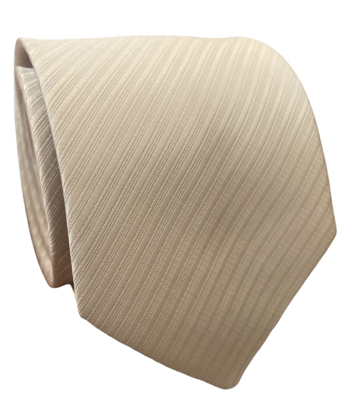 GRAVATA SEMI SLIM BEGE LS - 7cm