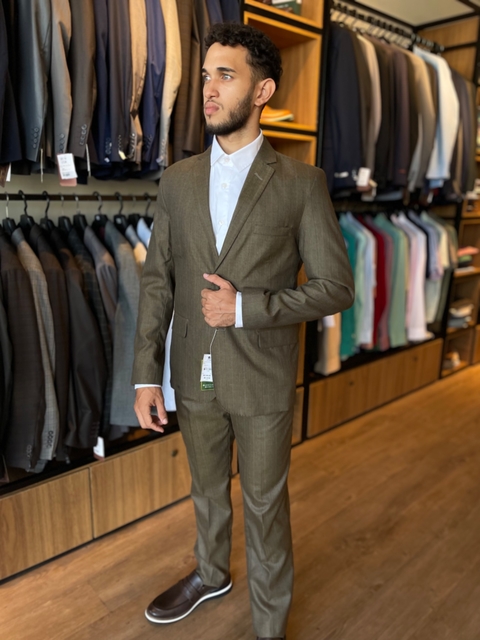 COSTUME ROMA LINHA CLÁSSICA MARROM RISCADO - DOM LEANDRO