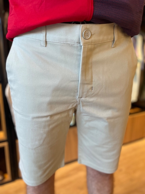 BERMUDA CHINO CLASSIC OFF WHITE - DOM LEANDRO
