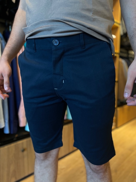 BERMUDA CHINO CLASSIC AZUL MARINHO - DOM LEANDRO