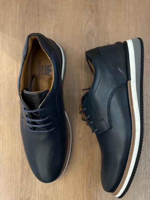 SAPATO CASUAL DUBLIN CONFORT MARINHO - DOM LEANDRO