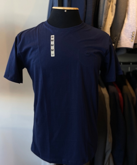T-SHIRT MASCULINA AZUL MARINHO - DOM LEANDRO