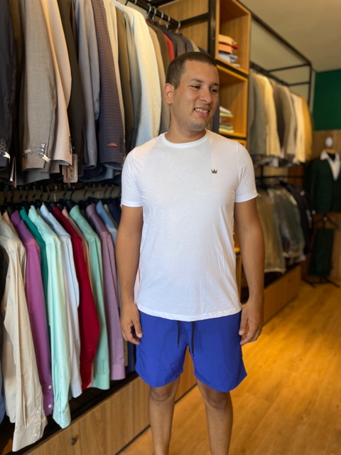 SHORT PRAIA COLOR AZUL ROYAL TACTEL - DOM LEANDRO