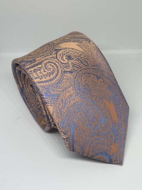 GRAVATA ITALIANA KASHMIR LARANJA