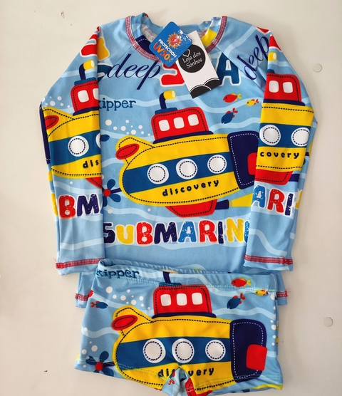 Conjunto UV50+/ GG (7 e 8 anos) - Menino