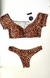 Biquini cropped P animal print #BCB079