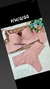 Conjunto básico de calcinha fio duplo e sutiã reforçado cor Romance