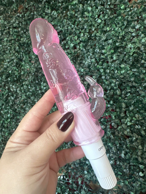 Vibrador Jelly duplo clítoris e ponto g