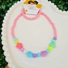 Kit colar + pulseira - Flores