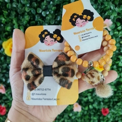 Laço Oncinha com pulseiras - comprar online