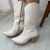 Bota Feminina Country Western - Off-White