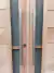 Puerta y Media Machimbrada MOD. POTENZA hojas con vidrio lateral c/barral Cedro - tienda online