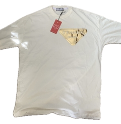 CAMISA OVERZIDE BRANCA COM DOURADO TEASER