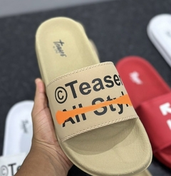 SANDÁLIA SLIDE BEGE TEASER