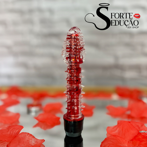 Vibrador Translúcido com capa texturizada - comprar online