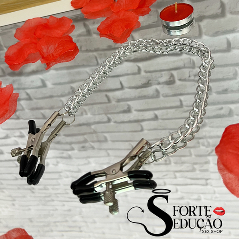 GRAMPOS PARA MAMILOS COM PRESILHAS AJUSTÁVEIS E CORRENTE - comprar online