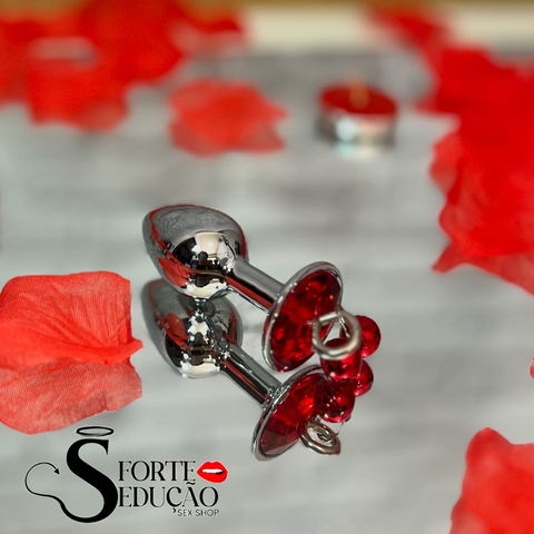 Plug Anal pedraria cristal com sino - comprar online