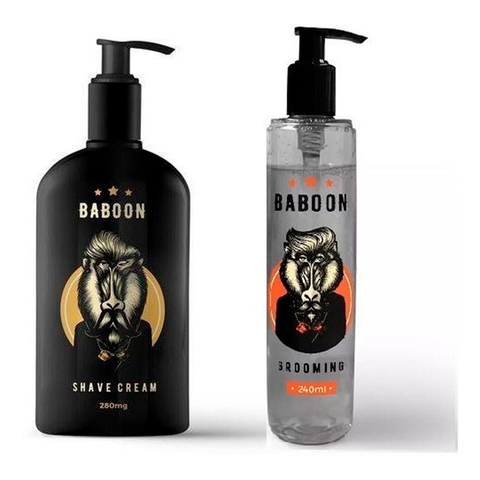 Kit Dupla Baboon 1x Creme De Barbear + 1x Grooming - Baboon