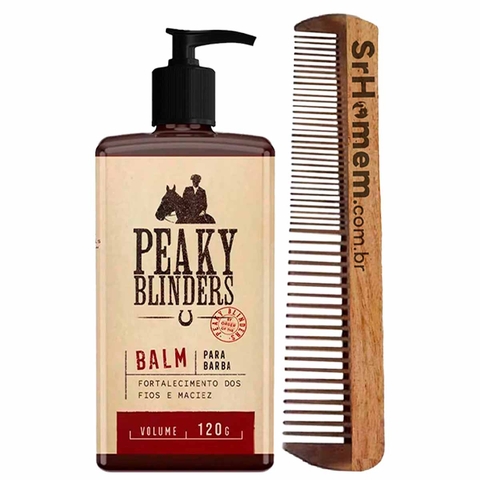 Balm Para Barba Peaky Blinders 120g Pente Duplo Don Alcides