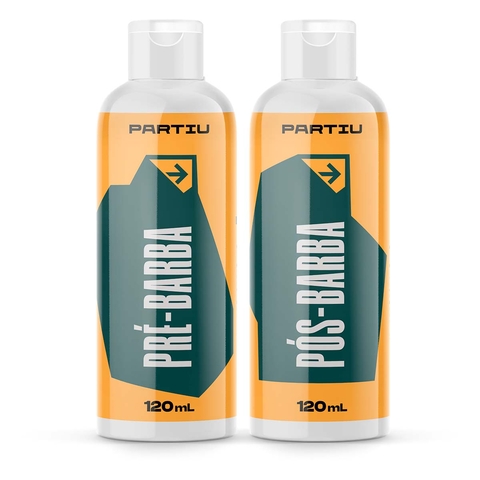 Kit Creme Pré Barba e Creme Pós Barba 120g Vigor Partiu