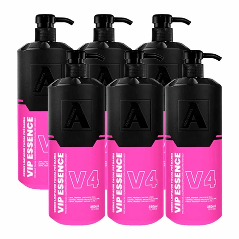 Kit 6x Creme Pré Barba Vip Essence V4 350ml Alfa Look's