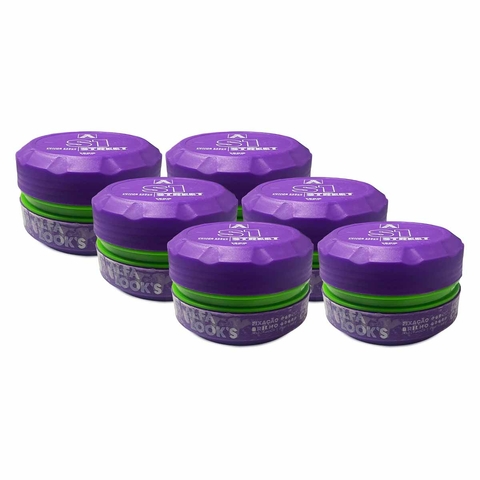 kit 6x Pasta cabelo brilho street S1 150g Alfa Look's