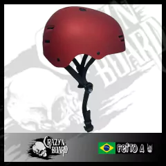 Capacete Pró Crazynboard - Vinho - Crazynboard