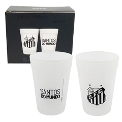 Jogo de Copos Americano 190ml Time de Futebol 2 Peças De Vidro Allmix (5 Times P/ Escolher)