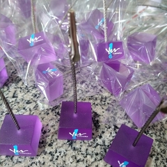 Kit 10 Pçs Porta Recado Jacaré Em Resina Formato de Cubo 11 x 3,3x 3,3 cm - comprar online